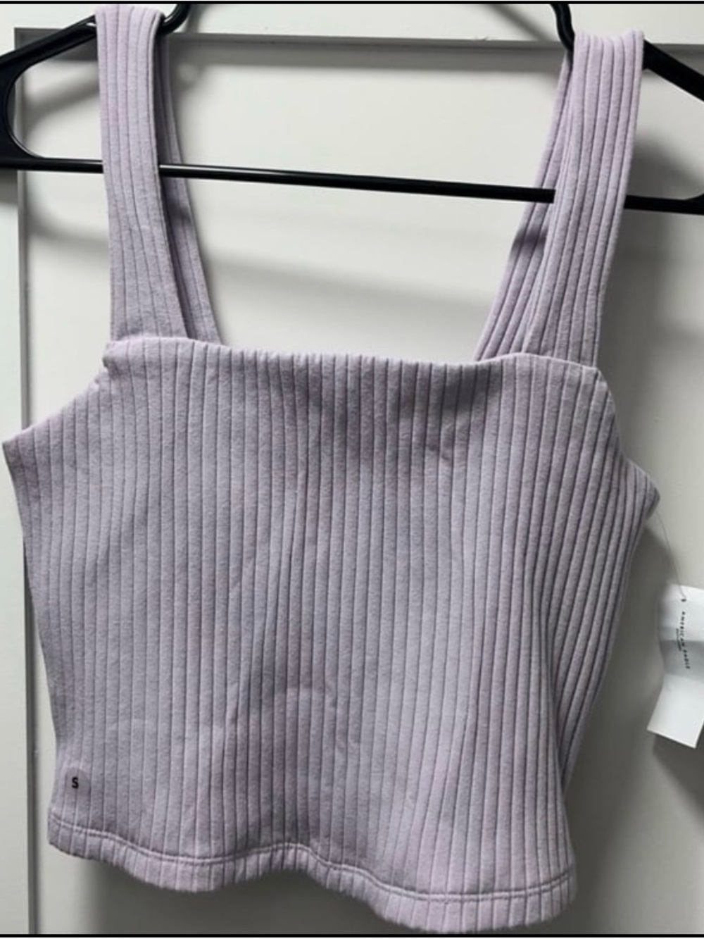 NWT American Eagle Purple Ribbed Sleeveless Crop Top Small